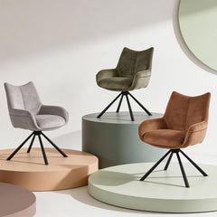 Fauteuil tournant KALI - coloris disponibles