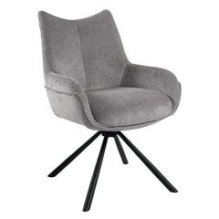 Fauteuil tournant KALI - Cendre