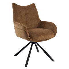 Fauteuil tournant KALI - Moutarde