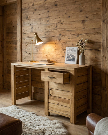 Bureau ND-12 — décor montagne chic vieux bois