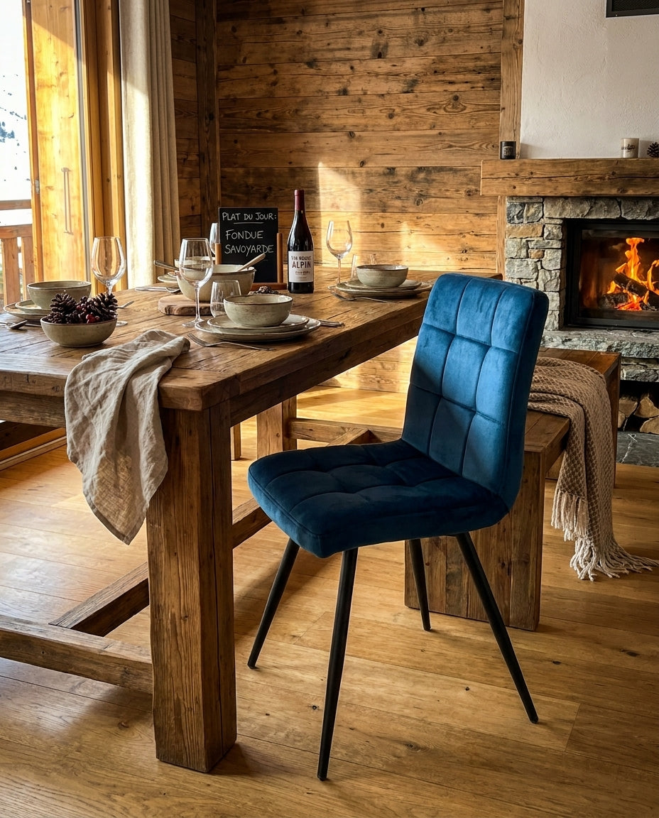 Chaise Franklin — décor salle à manger chalet montagne