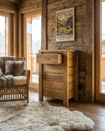 Confiturier ND-01 épicéa miel — décor chalet montagne
