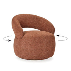 Fauteuil "Lucas" — Tissu Blanc Crème