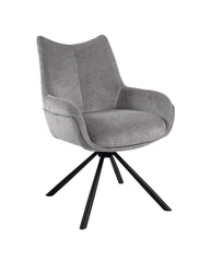 Fauteuil tournant KALI - Cendre