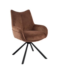 Fauteuil tournant KALI - Terracotta