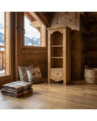 Bibliothèque C133 contre le mur dans un chalet montagne