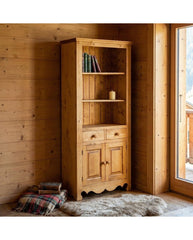 Bibliothèque C130 dans un chalet montagne