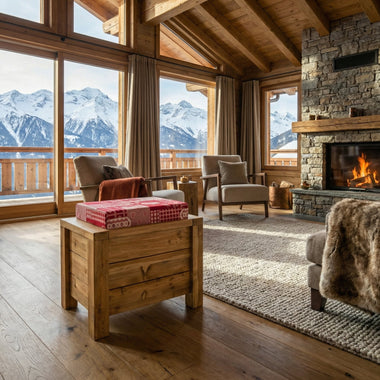 TABOURET POUF COFFRE