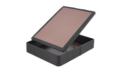 Sommier coffre Living ouvert - Rustic gris anthracite