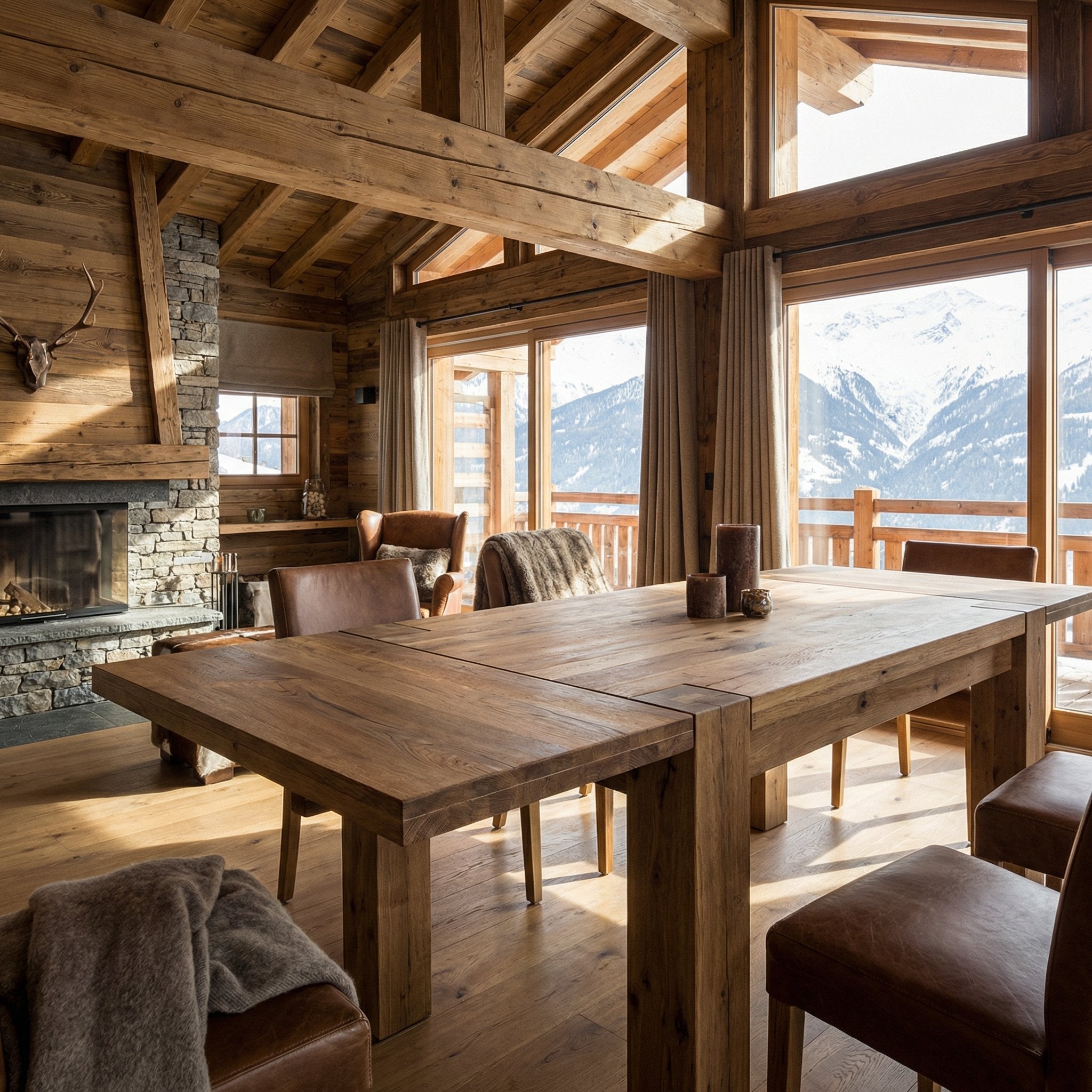 TABLE LODTA - ambiance chalet