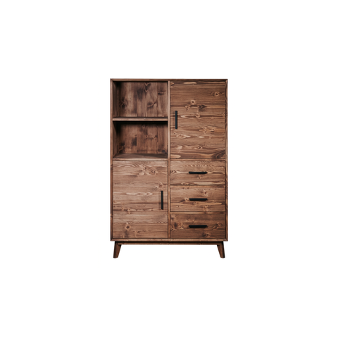 ARMOIRETTE 2 PORTES 3 TIROIRS + 1 NICHE