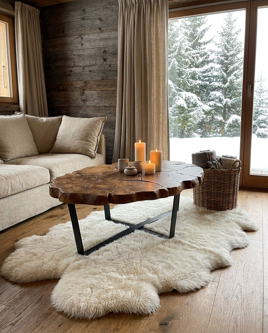 TABLE BASSE OVALE
