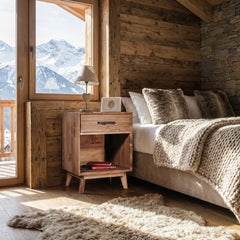 CHEVET 1 TIROIR + 1 NICHE